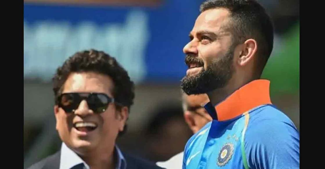Sachin Tendulkar and Virat Kohli. File photo: PTI