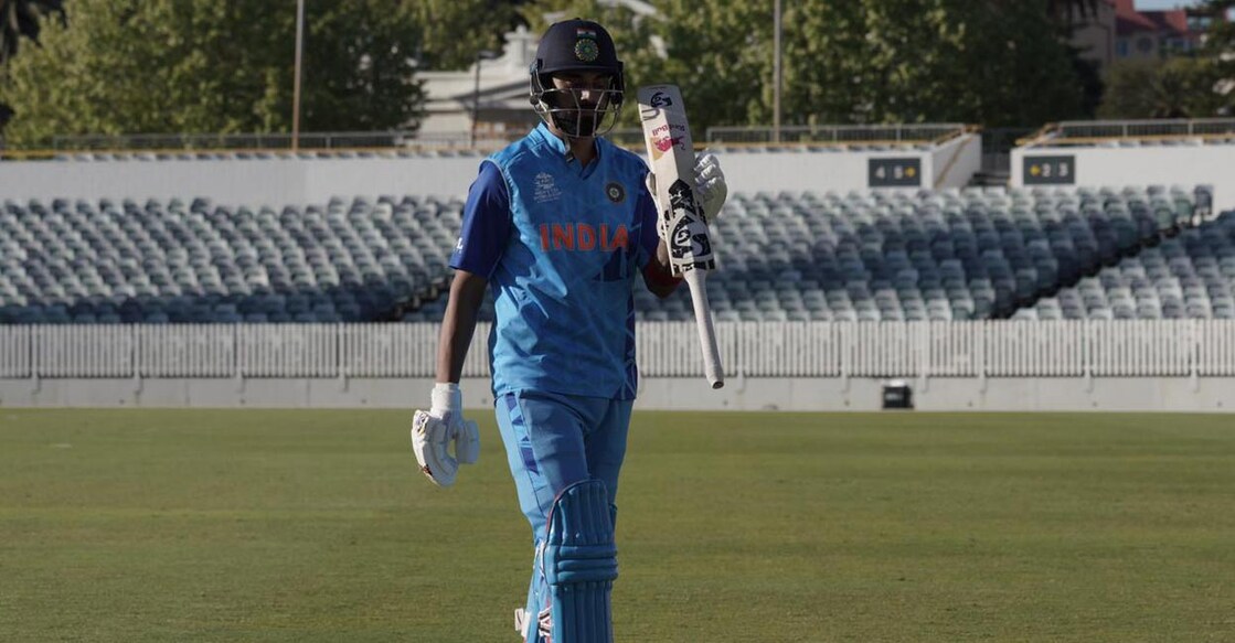 K L Rahul fought hard for India. Photo: Twitter@BCCI