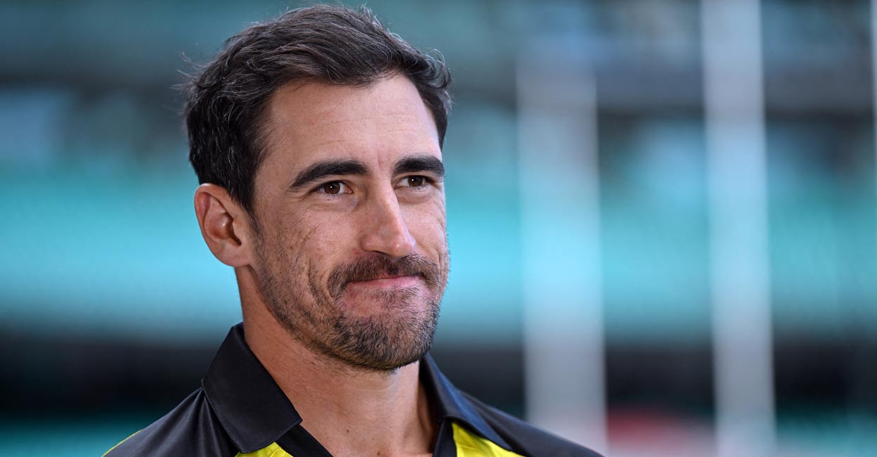 It was a sporting gesture by Mitchell Starc. File photo: AFP/Saeed Khan 