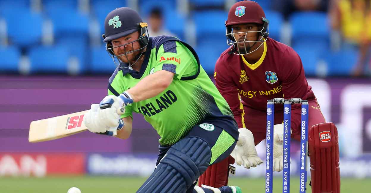Paul Stirling Paul Stirling plays a shot. Photo: AFP/David Gray