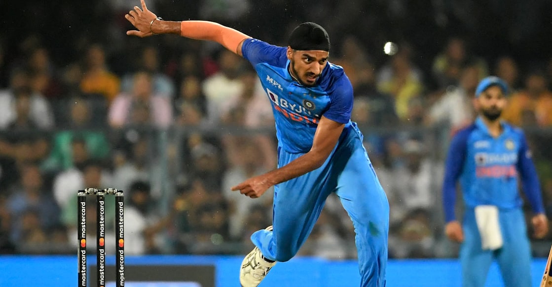 The 23-year-old left-arm seamer delivered for India in the five-run win over Bangladesh in the T20 World Cup, continuing his impressive run. Photo: AFP