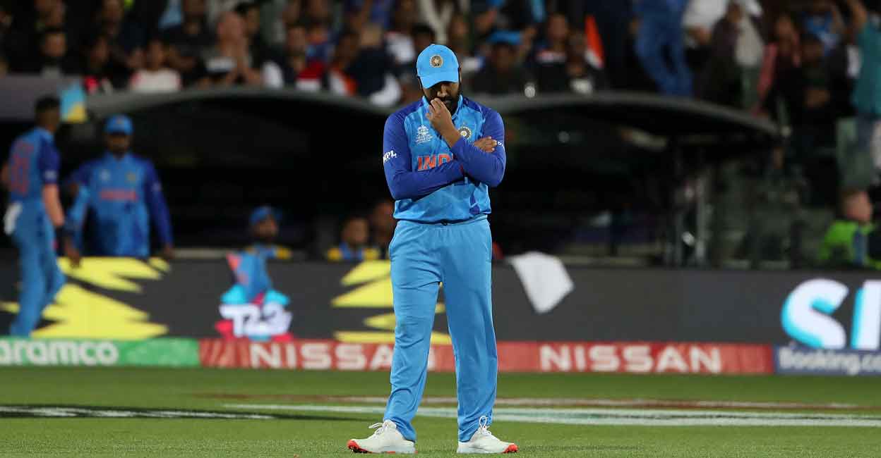 It was a crushing loss for Indian skipper Rohit Sharma. Photo: AFP/Surjeeet Yadav