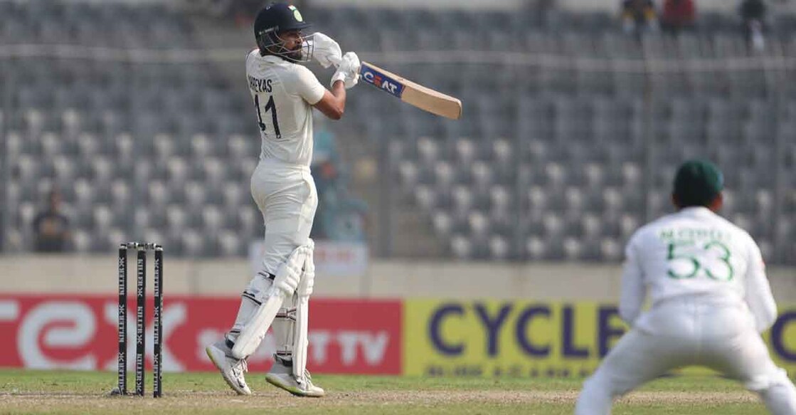 Shreyas Iyer played a big role in India's series win over Bangladesh. File photo: IANS 