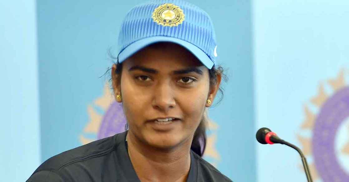 Shikha Pandey last played for India in October, 2021. File photo: IANS