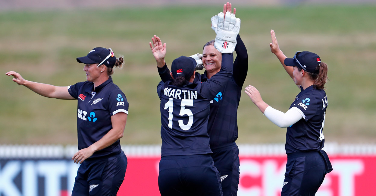 New Zealand made it 4-0. Photo: Twitter/ICC