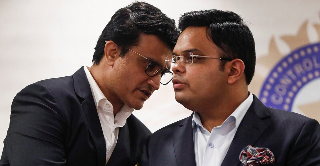 BCCI president Sourav Ganguly with secretary Jay Shah. File photo: Reuters/Francis Mascarenhas