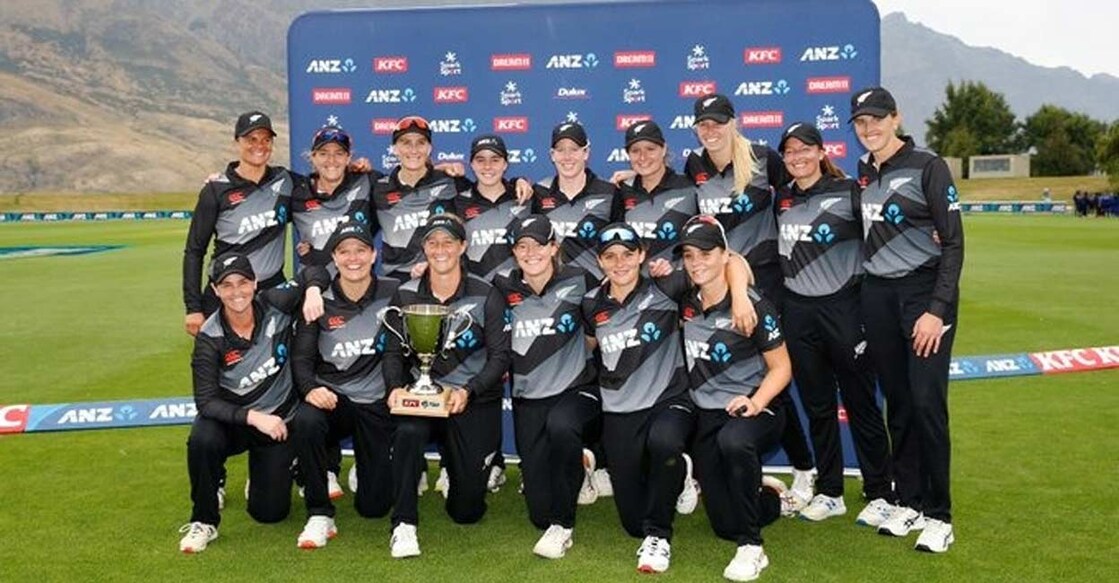 New Zealand Women's team. Photo: IANS/ICC