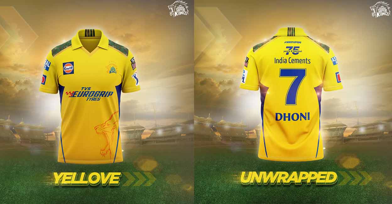 Chennai Super Kings unveil new-look jersey for IPL 2022 Chennai Super Kings unveil new-look jersey for IPL 2022