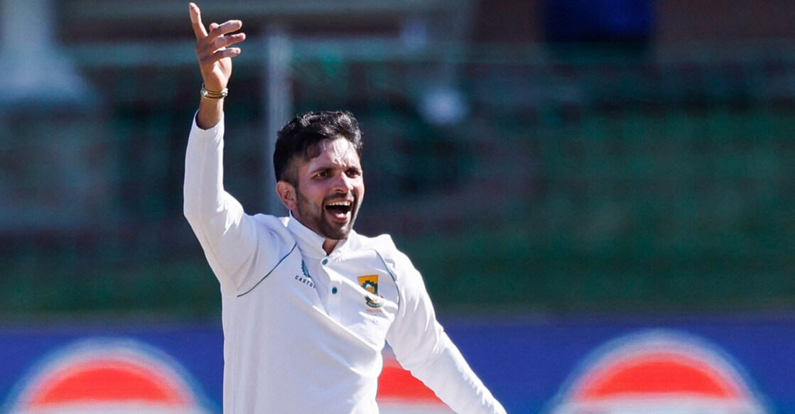  Keshav Maharaj took 7/40 to fashion South Africa's big win. Photo: Twitter@IPL