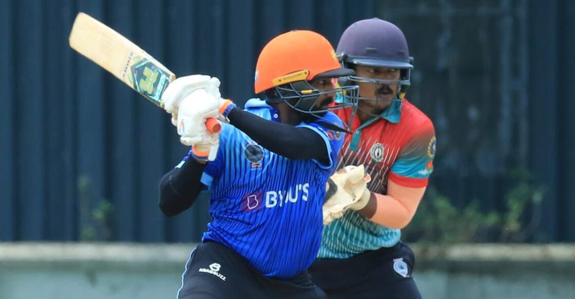 K A Ajith top-scored for Masters RCC with a fine 67. Photo: KCA