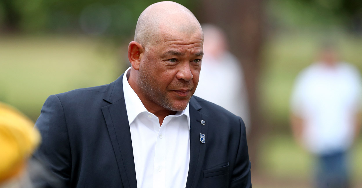 Andrew Symonds arrives to attend the state memorial service for Shane Warne at the MCG on March 4. File photo: AFP/Aaron Francis