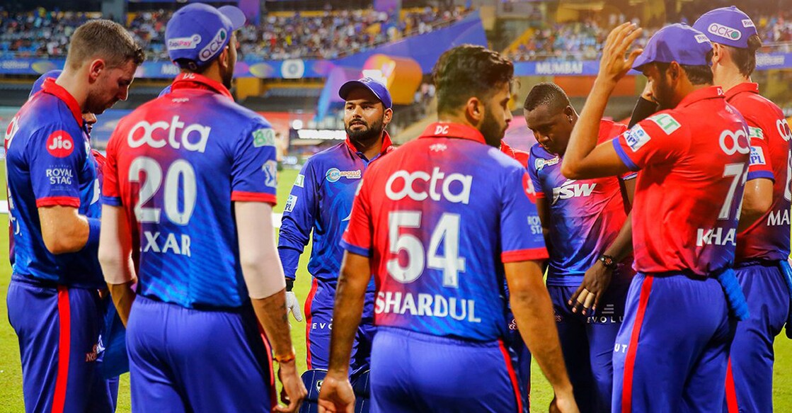 Rishabh Pant & Co. failed to find a place in the play-offs. Photo: Twitter@DelhiCapitals