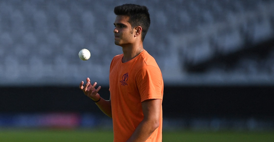 Arjun Tendulkar did not get to play a single match in IPL 2022. File photo: AFP/Daniel Leal