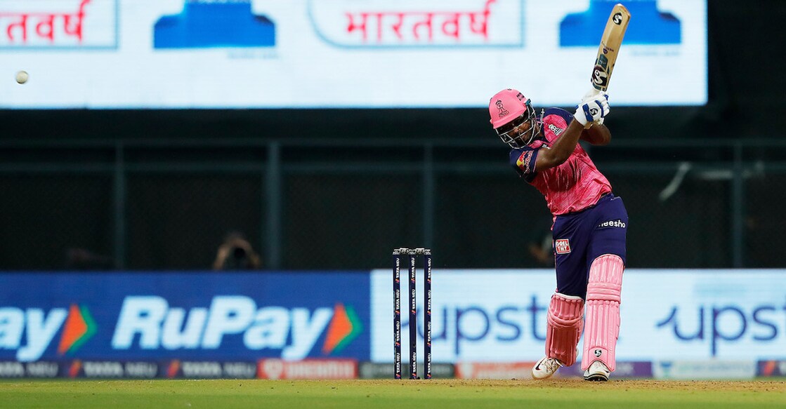 Sanju Samson made 54 against KKR. Photo: Twitter@IPL