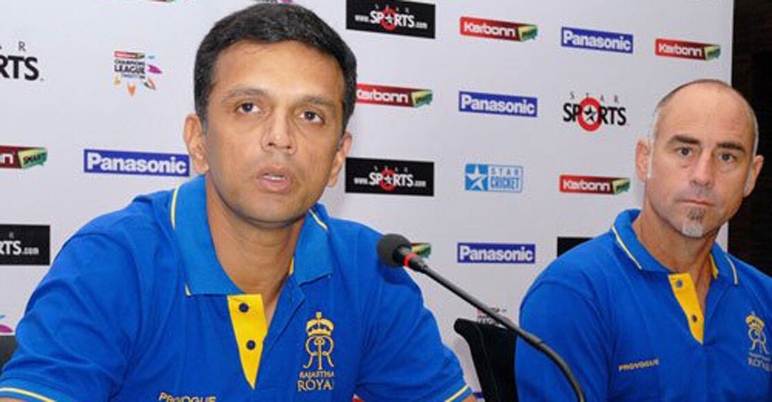 Rahul Dravid and Paddy Upton. File photo: PTI