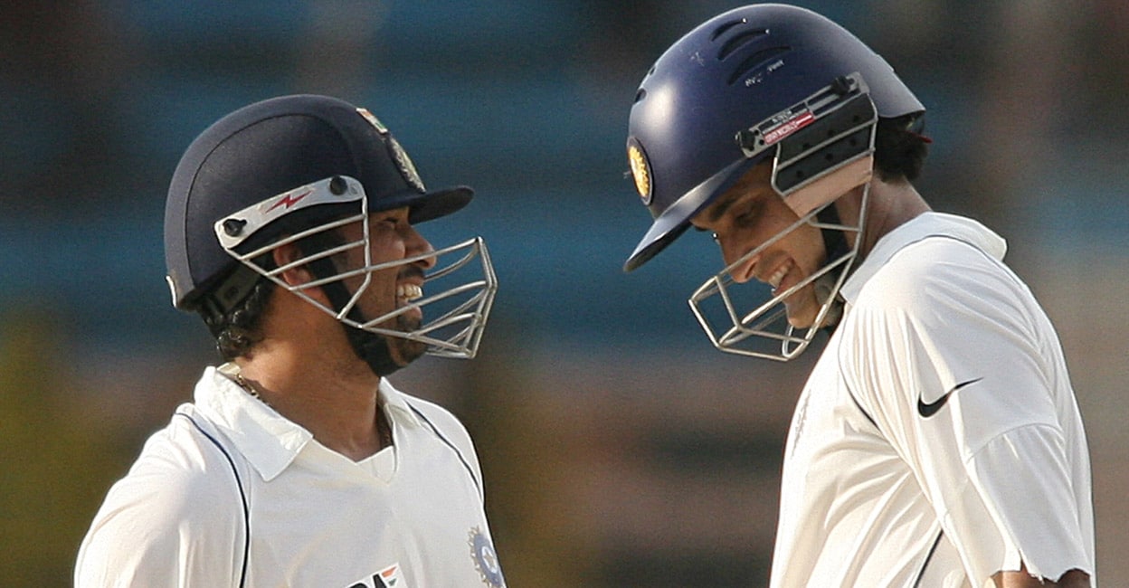 Sachin Tendulkar and Sourav Ganguly Sachin Tendulkar and Sourav Ganguly enjoyed batting together. File photo: AFP/Deshakalyan Chowdhury