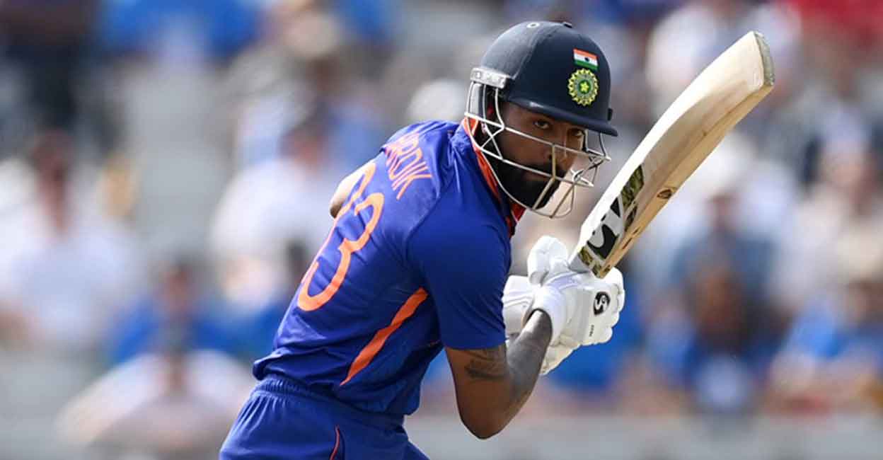 pandya-against-wi Hardik Pandya was the top scorer with a run-a-ball 31. Photo: BCCI/Twitter