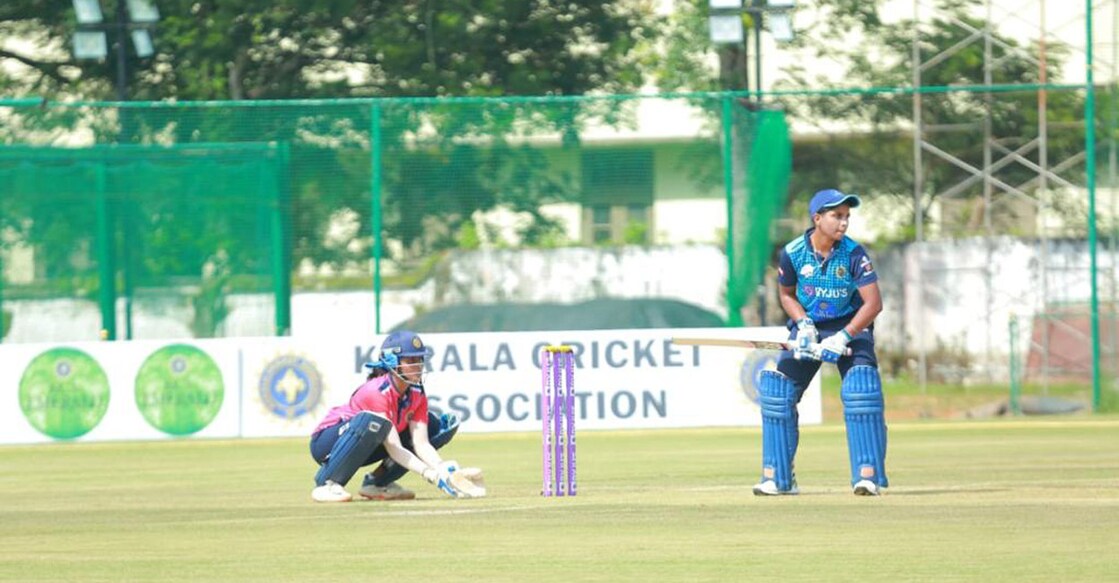 V S Mridula en route to her fifty. Photo: By Special Arrangement