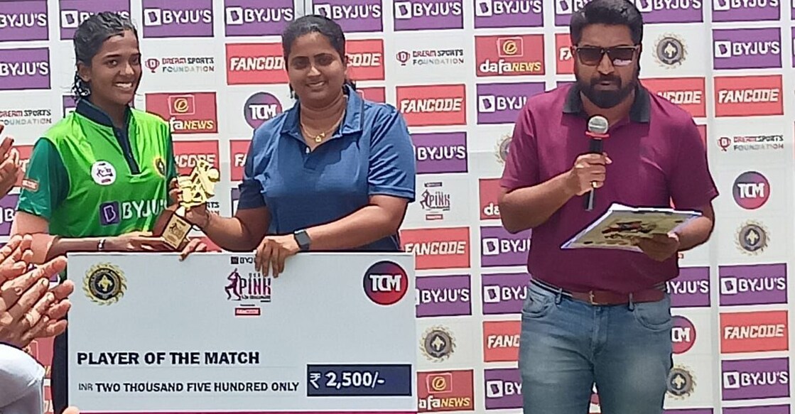 Anaswara Santosh was named player of the match. Photo: By Special Arrangement