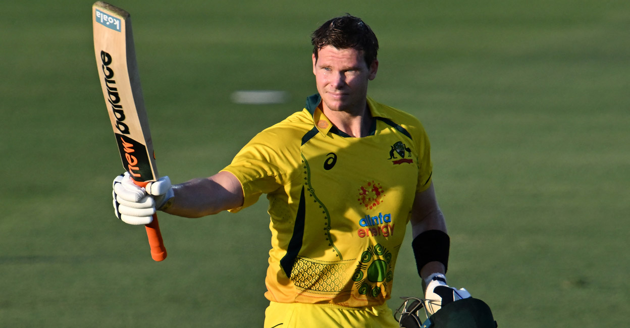 Steve Smith (in pic) and current Test skipper Pat Cummins are seen as strong candidates to replace Finch. Photo: AFP/Saeed Khan