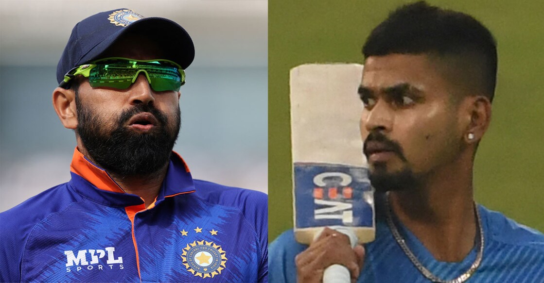 Mohammed Shami Mohammed Shami (left) and Shreyas Iyer. Photos: AFP