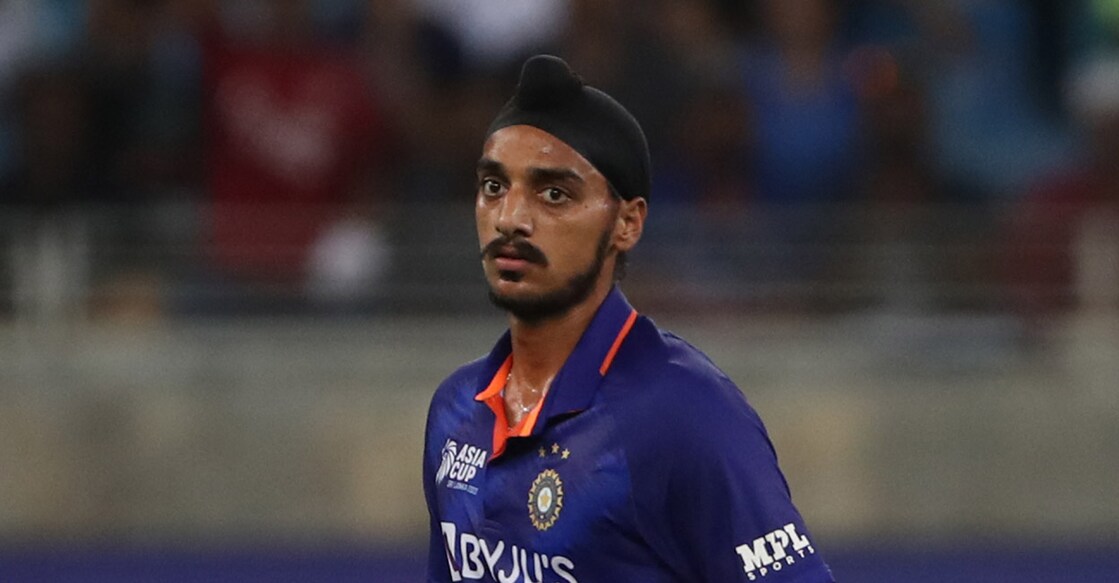 Arshdeep Singh was at the receiving end of criticism from netizens. File photo: AFP/Surjeet Yadav