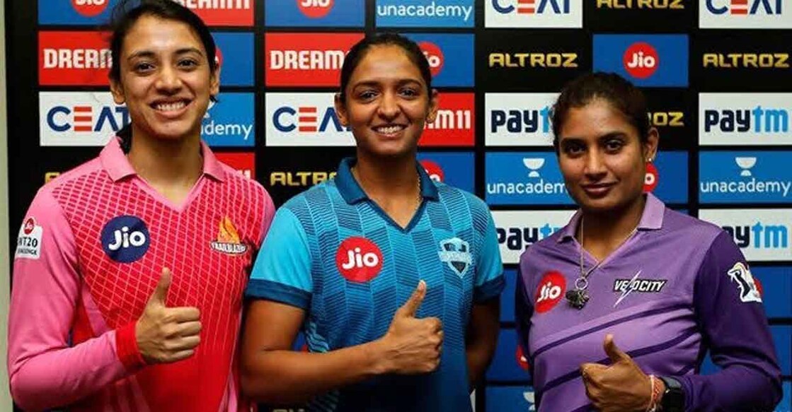 From left: Smriti Mandhana, Harmanpreet Kaur and Mithali Raj. File photo: IANS