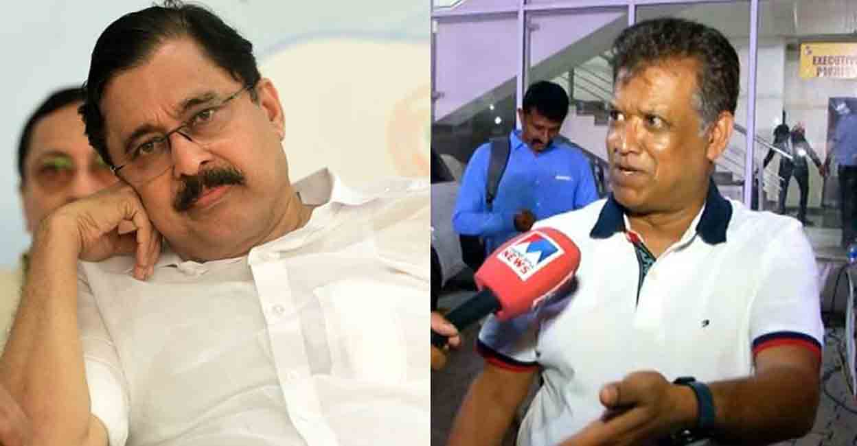 Sports Minister V Abdurahiman, KCA president Jayesh George Sports Minister V Abdurahiman, KCA president Jayesh George