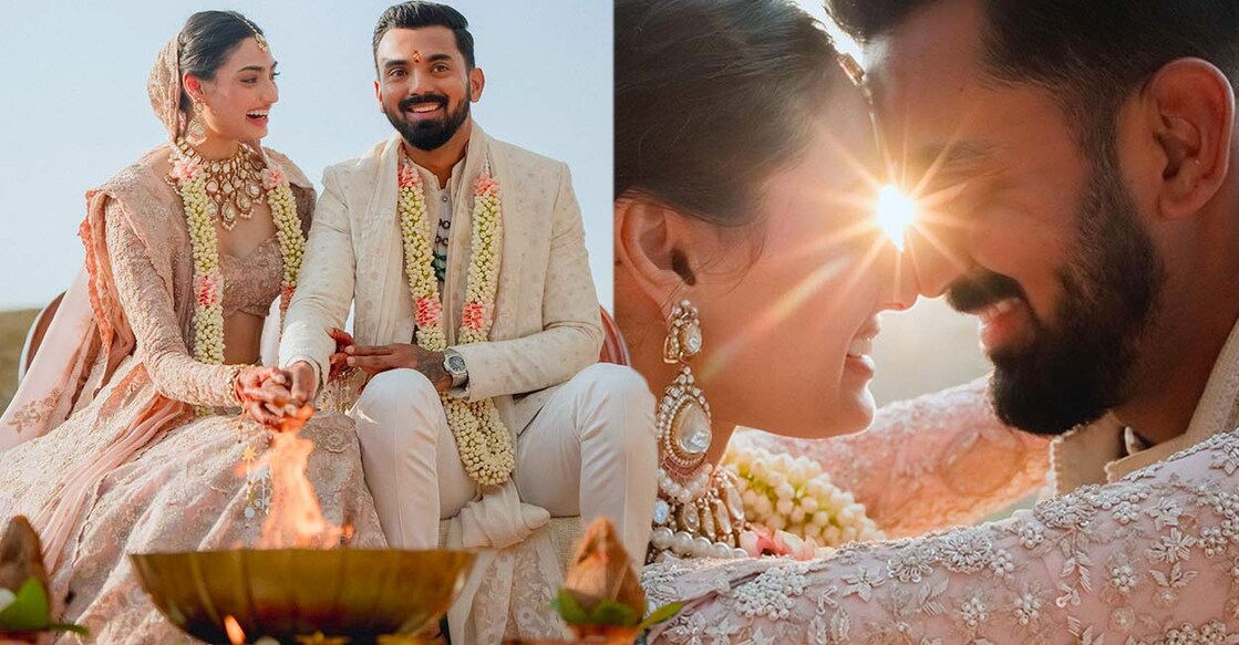 Athiya Shetty and K L Rahul. Photo: Instagram/ athiyashetty