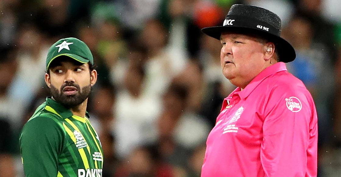 South African umpire Marais Erasmus. File photo: AFP/Surjeet Yadav