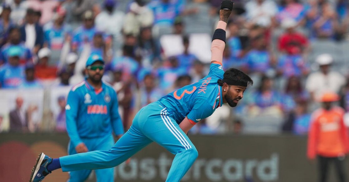 Pandya is a key player both with the ball and bat for India. Photo: PTI/Kunal Patil 