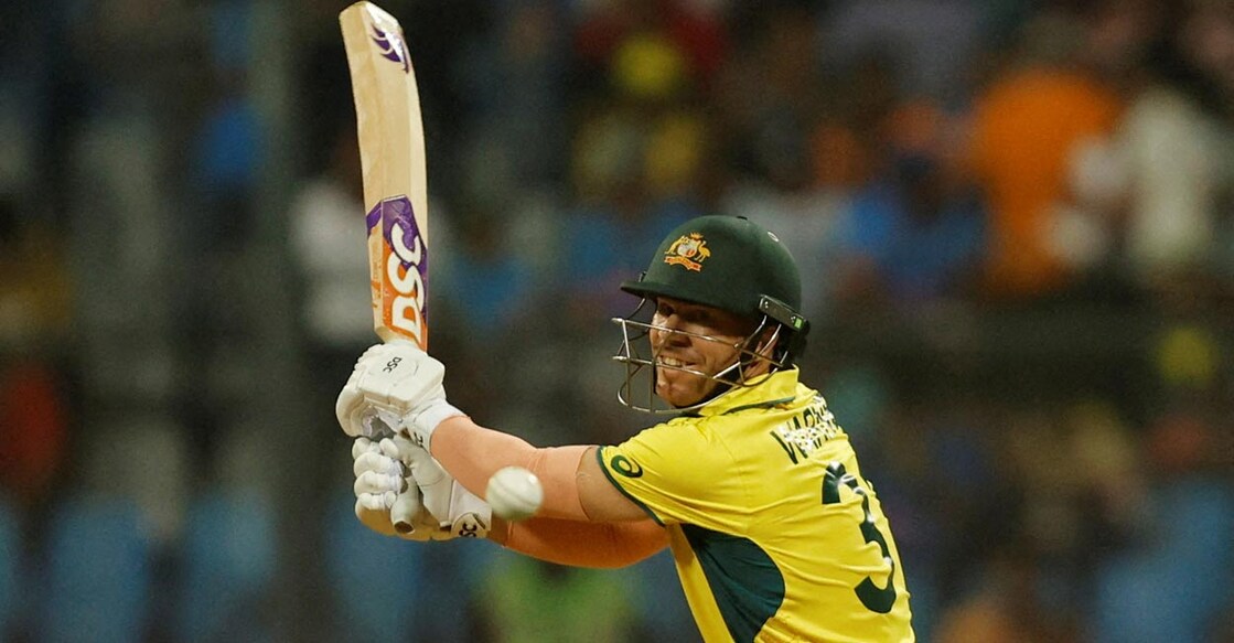 David Warner in action against Afghanistan. File photo: Reuters/Francis Mascarenhas