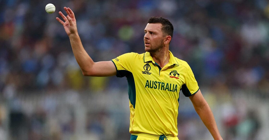 Josh Hazlewood has been hugely impressive with the new ball. Photo: Reuters/Andrew Boyers