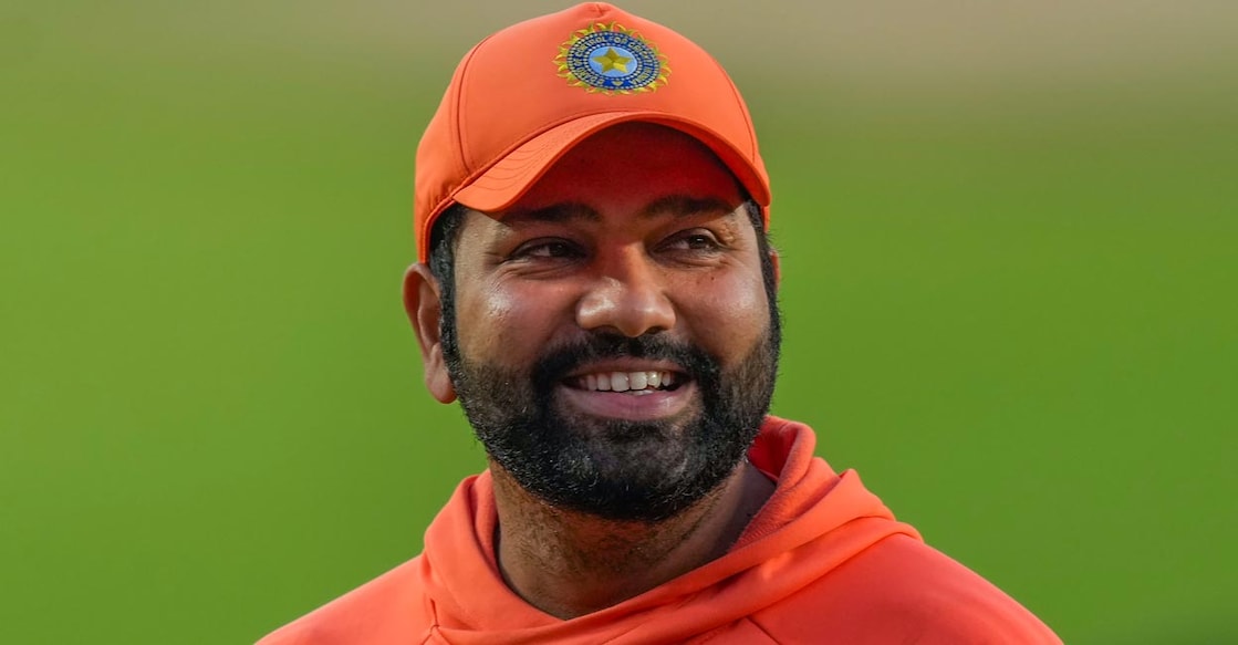 Indian captain Rohit Sharma during a practice session in Ahmedabad on Saturday. Photo: PTI/Manvender Vashist Lav