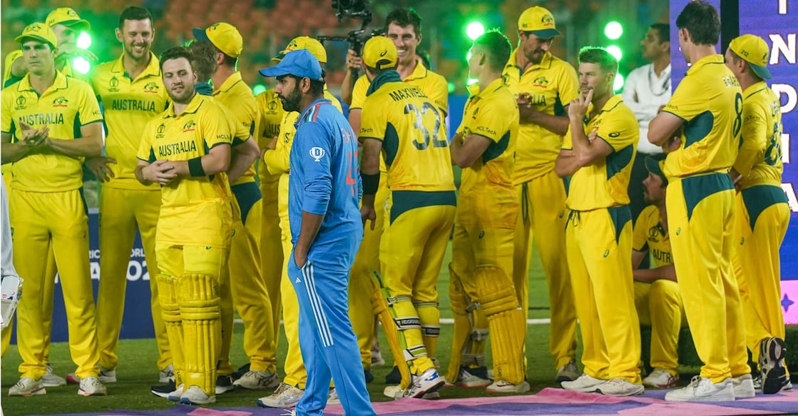 Australia dashed Rohit Sharma's hopes of winning the World Cup on home soil. Photo: PTI/Manvender Vashist Lav