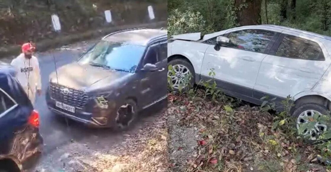  Shami rescued a road accident victim in Nainital. Video grab/Instagram