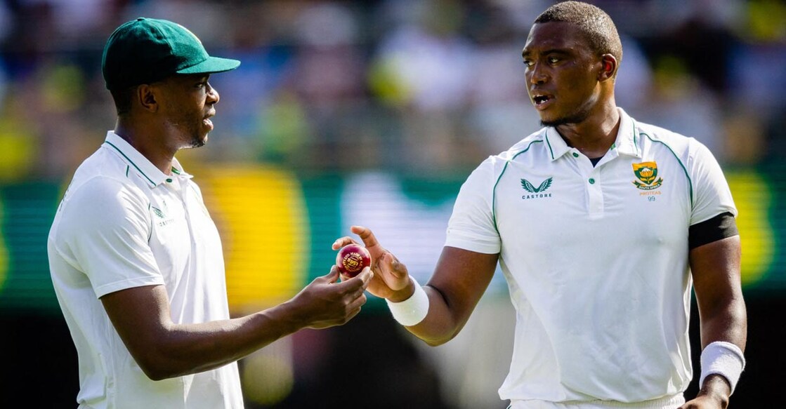 Kagiso Rabada and Lungi Ngidi form a formidable new-ball pair. File photo: AFP/Patrick Hamilton