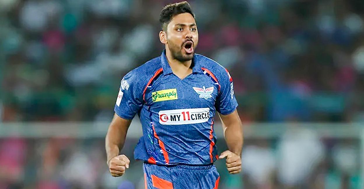 Avesh Khan could be a handful on the Cape Town track. File photo: IANS/IPL