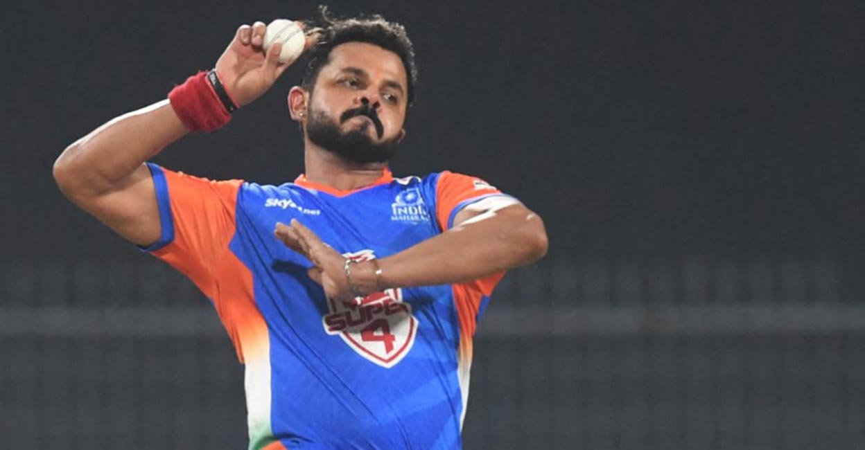 S Sreesanth. File photo: AFP/Dibyangshu Sarkar
