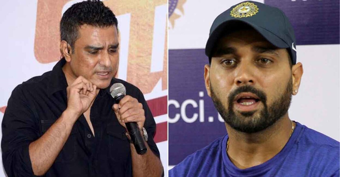 Sanjay Manjrekar and Murali Vijay. File photos: IANS