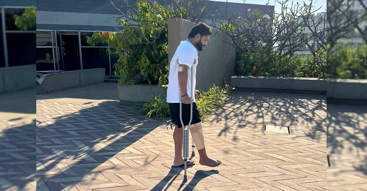 rishabh-pant-injury-update1 A picture tweeted by Rishabh Pant on Friday. Photo: Twitter/@RishabhPant17
