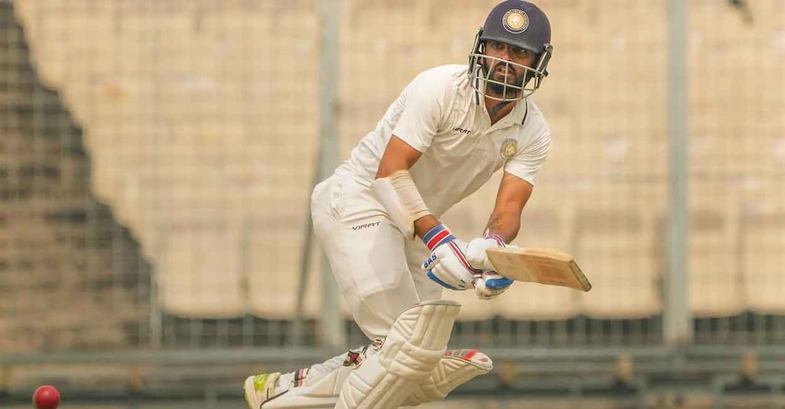 Arpit Vasavada in action. Photo: PTI/Swapan Mahapatra