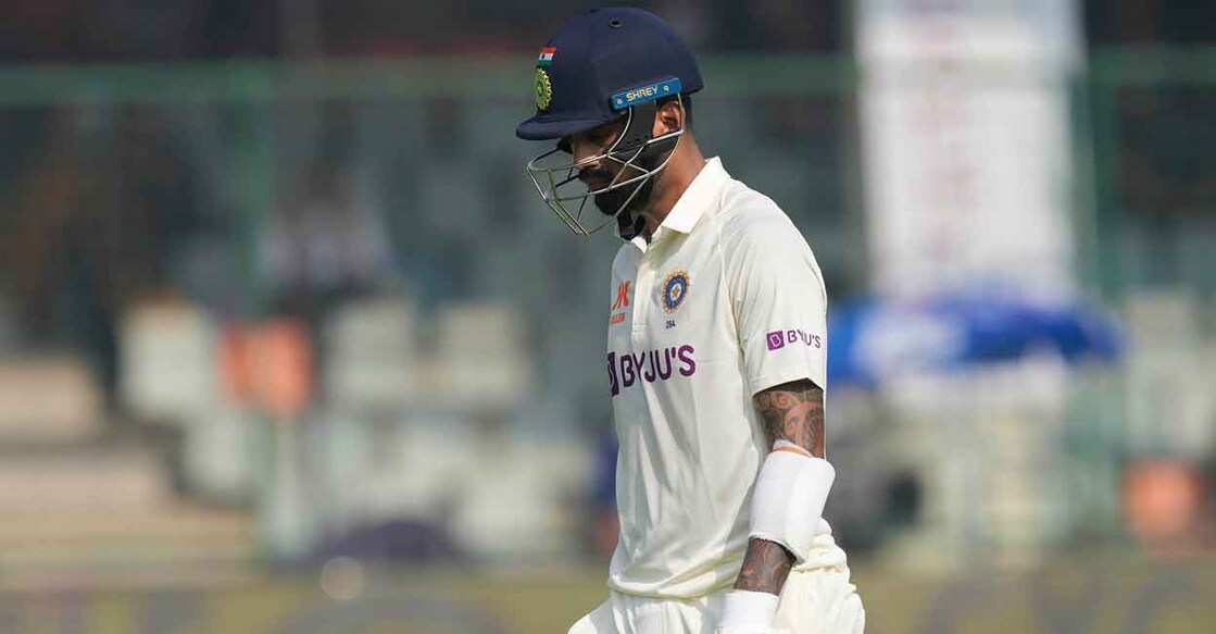 K L Rahul had a forgettable Delhi Test. File photo: PTI: Arun Sharma