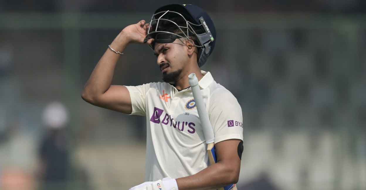 Shreyas Iyer Shreyas Iyer walks off after being dismissed during the second day of the Delh Test against Australia. File photo: AFP/Money Sharma