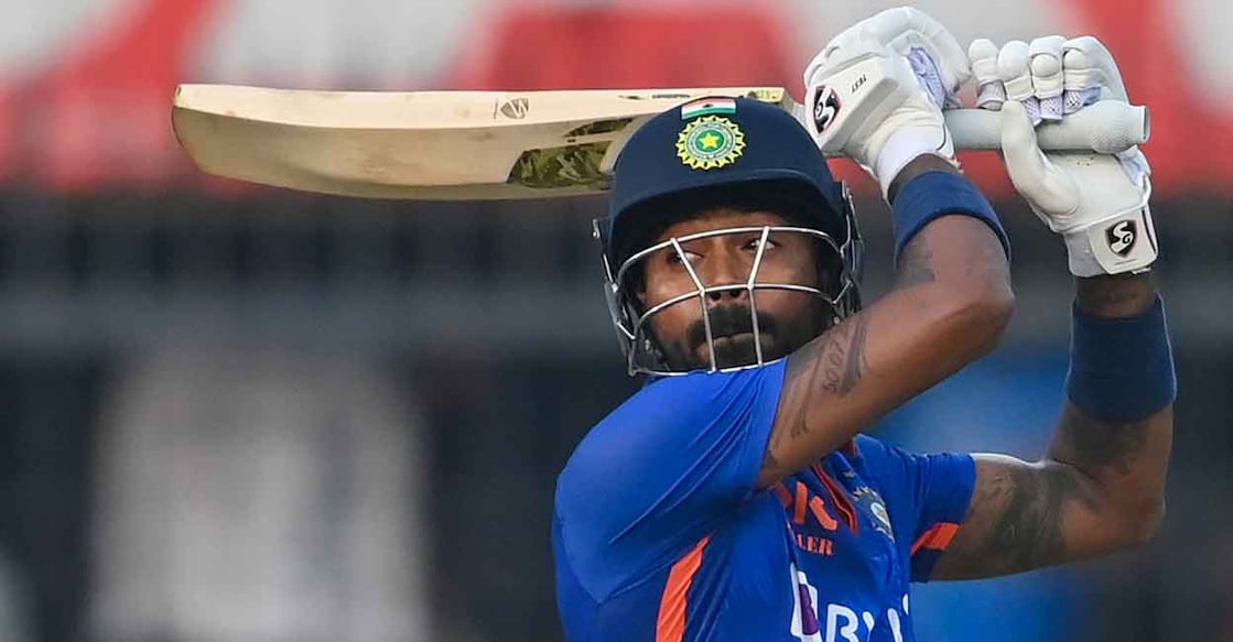 Hardik Pandya has been named the stand-in captain for the first ODI.. File photo: AFP/Punit Paranjpe