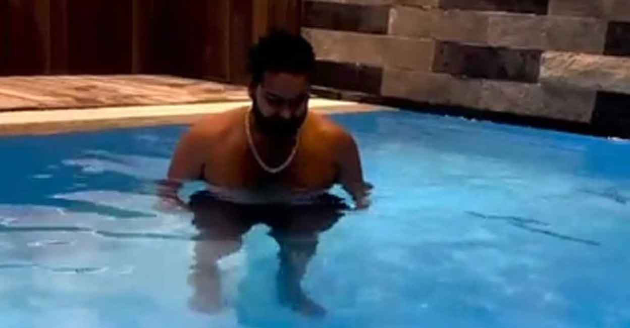 As per medical literature, water walking is easy on the joints for sportspersons recovering from injuries. Photo: IANS