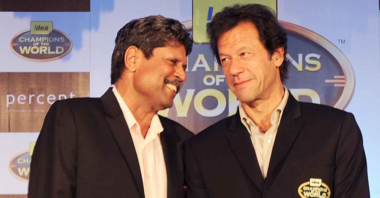 Kapil Dev and Imran Khan Kapil Dev and Imran Khan led India and Pakistan to World Cup glory. File photo: AFP/Indranil Mukherjee
