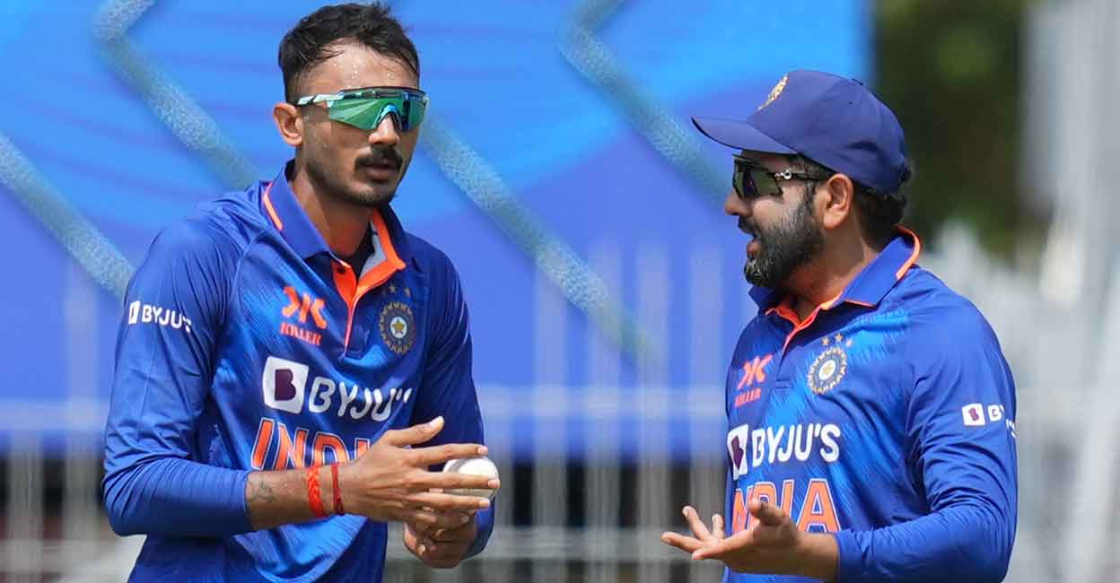 Axar & Rohit Axar Patel's bowling form is a worry for Rohit Sharma. Photo: PTI/R Senthil Kumar