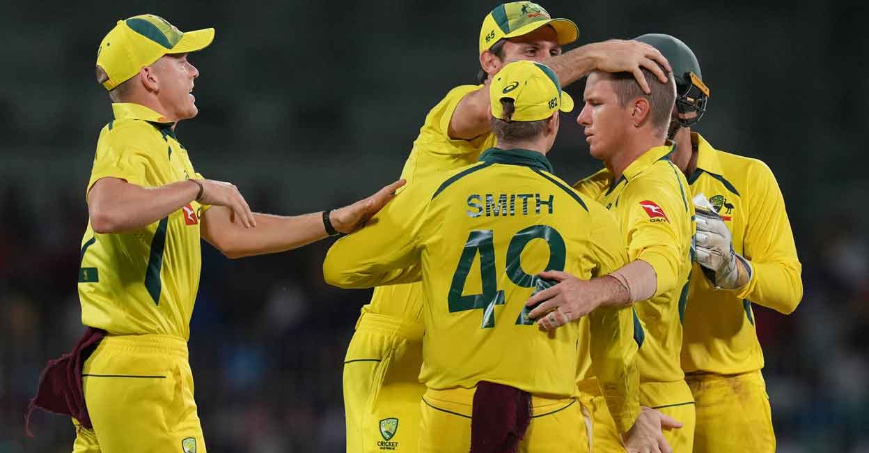 Adam Zampa Adam Zampa, second right, wrecked India in the series decider. Photo: PTI/R Senthil Kumar