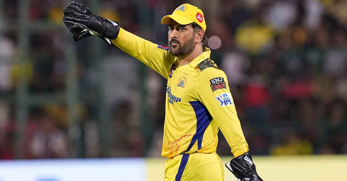 M S Dhoni M S Dhoni in action during the match against RCB. Photo: PTI/Shailendra Bhojak